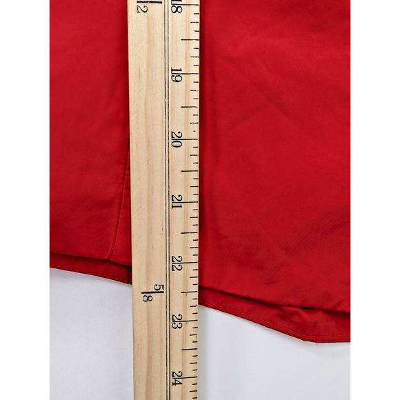 Maeve Anthropologie Ruffle Cutout Back Bow Red Tank Top Size 12 - Picture 12 of 12